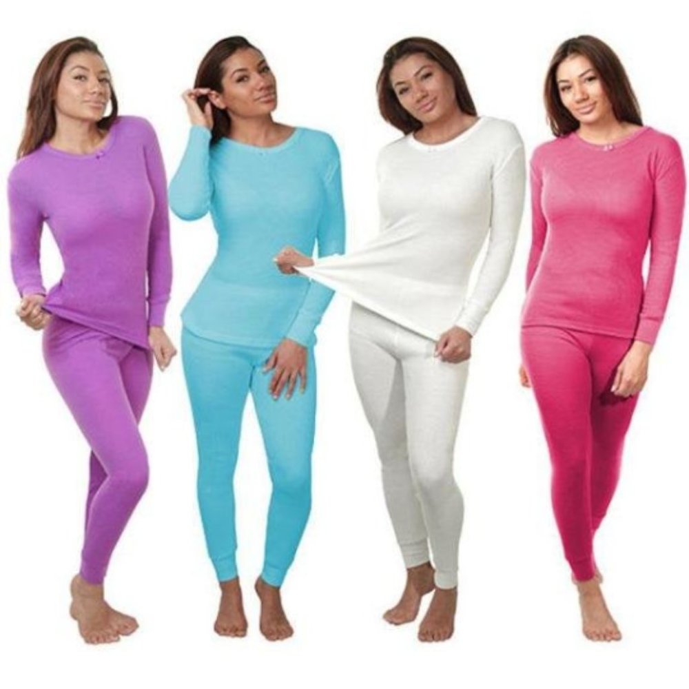 Javel Thermal Set for Women's Crew Assorted 6Pk